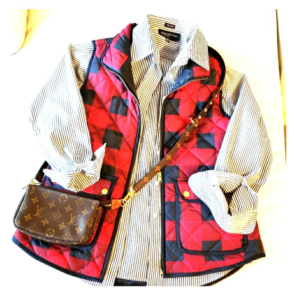 Plaid Puffer Vest